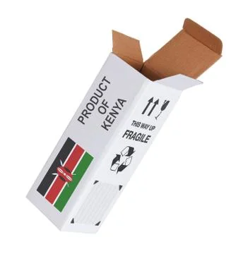Concept of export - Product of Kenya Stock Photos