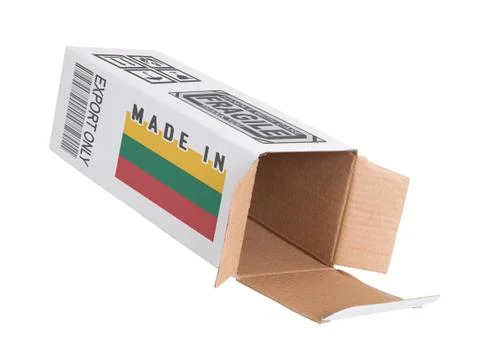 Concept of export - Product of Lithuania Foto stock
