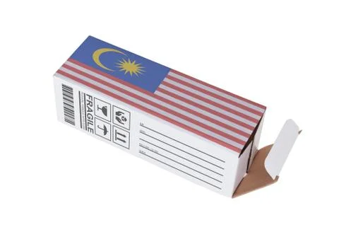 Concept of export - Product of Malaysia Stock Photos