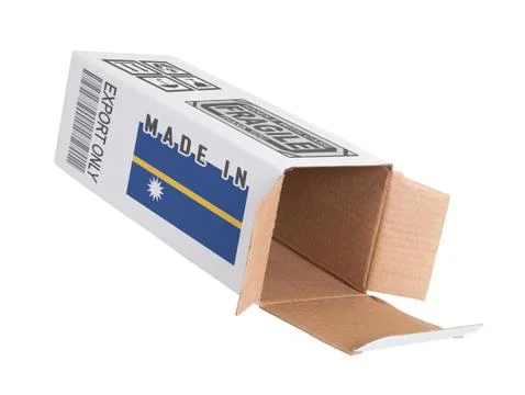 Concept of export - Product of Nauru Stock Photos