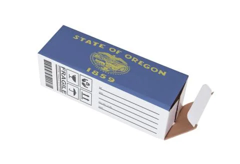 Concept of export - Product of Oregon Stock Photos