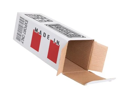 Concept of export - Product of Peru Stock Photos