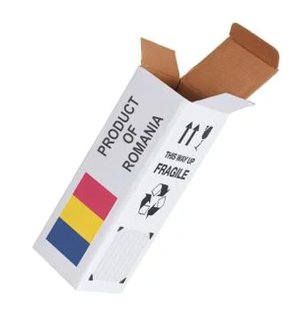 Concept of export - Product of Romania Stock Photos