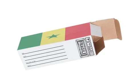 Concept of export - Product of Senegal Stock Photos