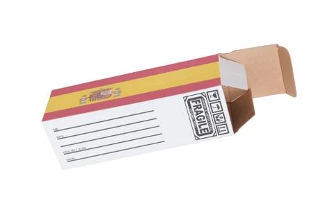 Concept of export - Product of Spain Stock Photos