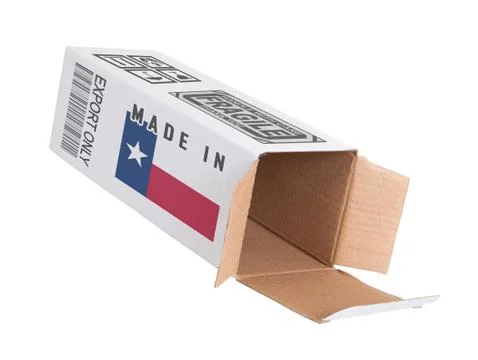 Concept of export - Product of Texas Stock Photos