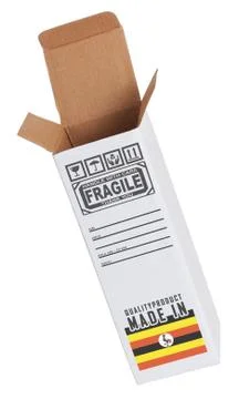 Concept of export - Product of Uganda Stockfoto's