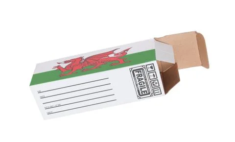 Concept of export - Product of Wales 库存照片