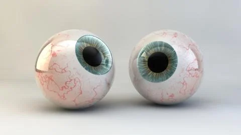 The concept of an eye on a white background. 3d illustration Stock-Illustration