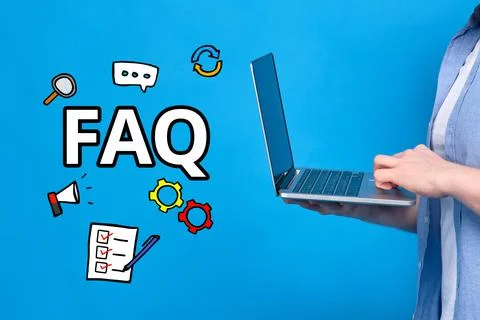 Concept FAQ on the main issues on the topic of programming Stock-Fotos