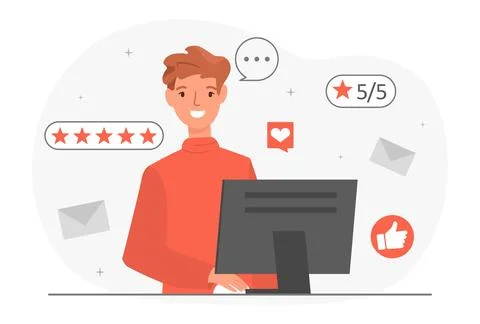 Concept of feedback Stock Illustration