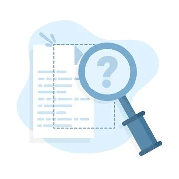 Concept File document not found, search yielded no results. Illustrazione stock