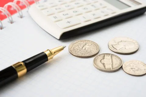 Concept of finances Stock Photos