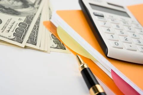 Concept of finances Stock Photos