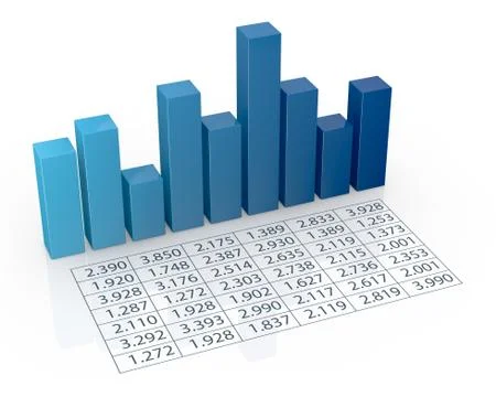 Concept of financial analysis Stock Illustration