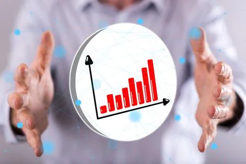 Concept of financial analysis 스톡 사진