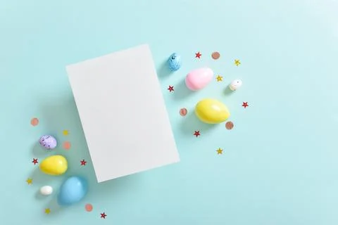 The concept of finding eggs for Easter. Stock Photos