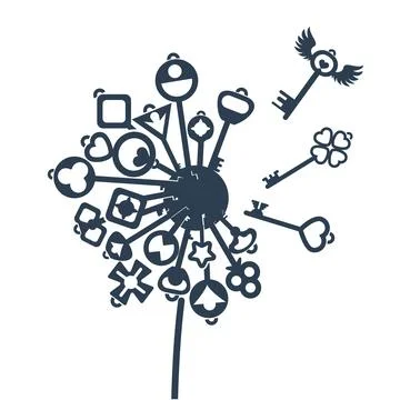 Concept of finding resource finding silhouette Stock Illustration