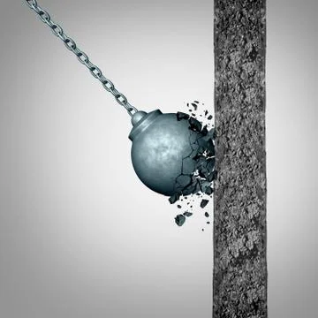 Concept Of Fragility And Strength 库存插图