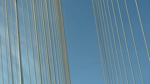 Concept freedom, sky, white strings Stock Footage 61673938
