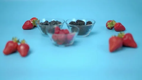 Concept of fresh berries. Stock Footage 133588146