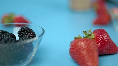 Concept of fresh berries. Video stock 133590936