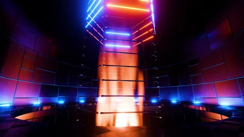 The concept of future energy reactors. on a science or technology theme. Looped Stock-Footage 201189208