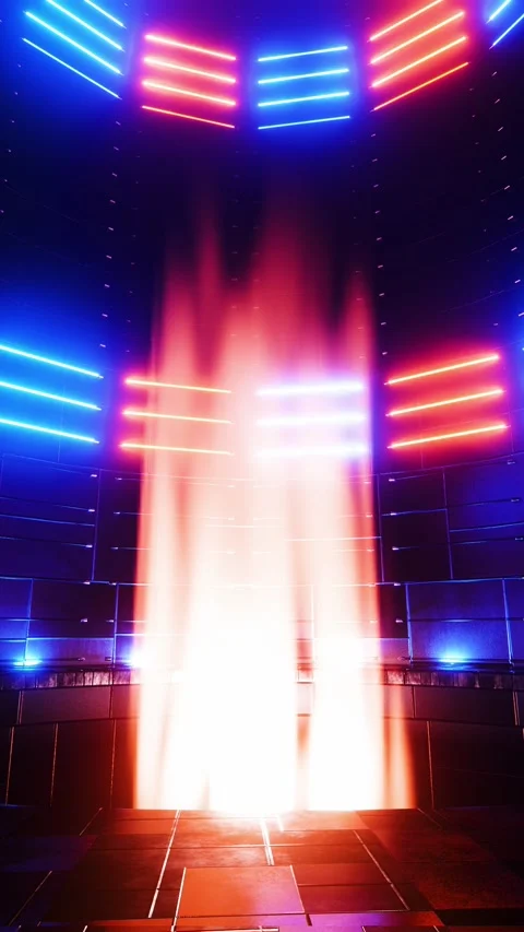 The concept of future energy reactors. on a science or technology theme. Ve.. Stock Footage 228026257