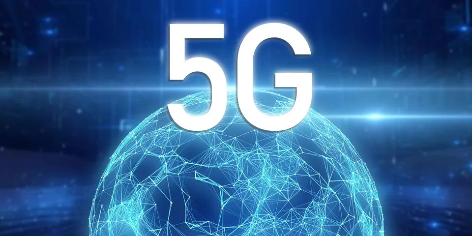 Concept of future technology 5G network, wireless systems and internet of things Stock Illustration