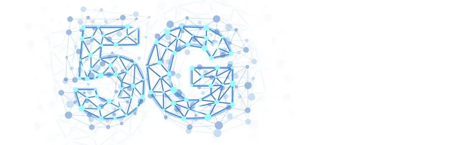 Concept of future technology 5G network systems and internet. 3d illustration Stock-Illustration
