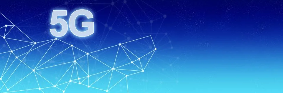 Concept of future technology 5G network systems and internet. 3d illustration Stock-Illustration