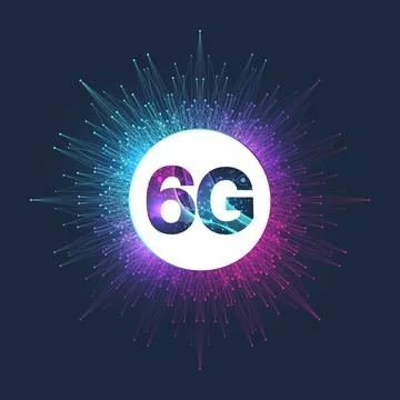 Concept of future technology 6G network wireless systems. The concept of 6G Stock Illustration