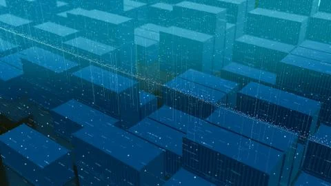 Concept of futuristic logistics Stock-Illustration