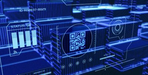 Concept of futuristic logistics Stock-Illustration