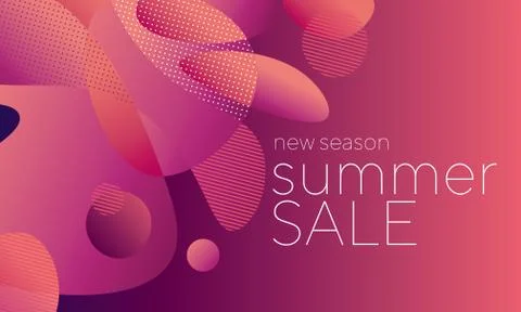 Concept futuristic rounded forms composition Stock Illustration