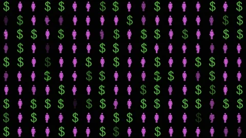 Concept for Gender Inequality Stock Footage 132630421