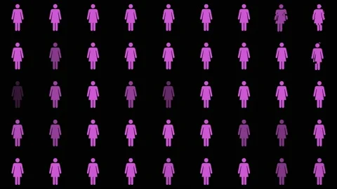 Concept for Gender Inequality Stock Footage 132630476