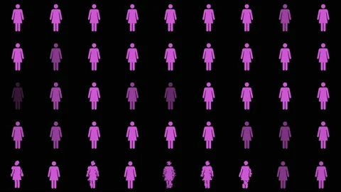 Concept for Gender Inequality Stock Footage 132630477