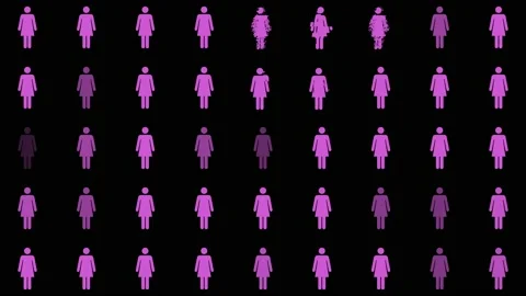 Concept for Gender Inequality Stock Footage 132630519