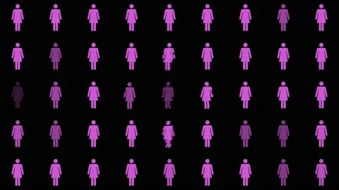 Concept for Gender Inequality Vídeo Stock 132630549