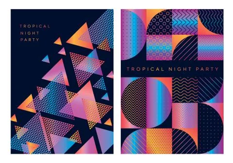 Concept geometric pattern for cover, invitation, poster design. Stock Illustration