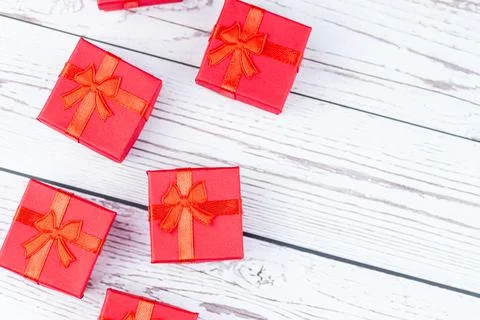The concept of a gift for a holiday Stock Photos