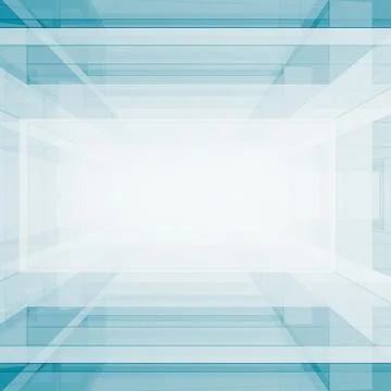 Concept glass project 3D rendering Stock Illustration
