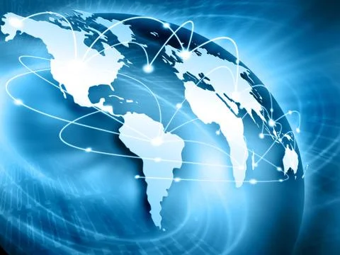 Concept of global business Stock Illustration