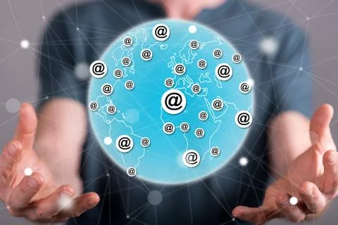 Concept of global communication Stock-Fotos