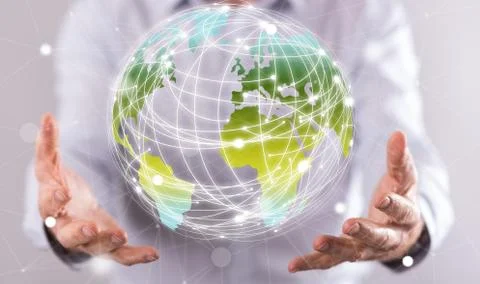 Concept of global connection Фото