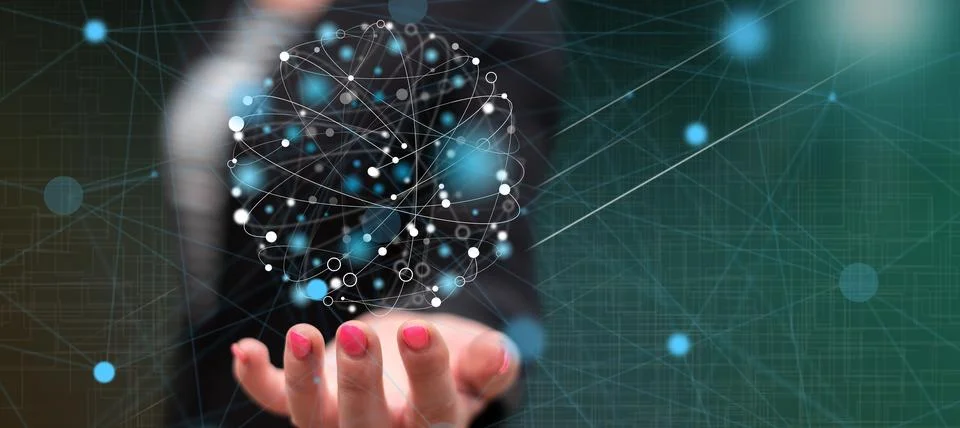 Concept of global connection Stock Photos