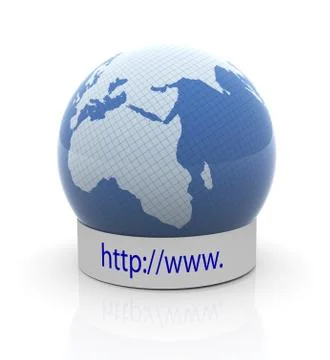 Concept of global web browsing Stock Illustration