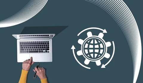 Concept of globalization Stock Photos