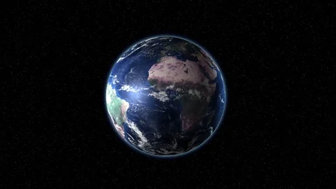 The concept of the globe, the approach of the planet Earth. 库存影片 113955106